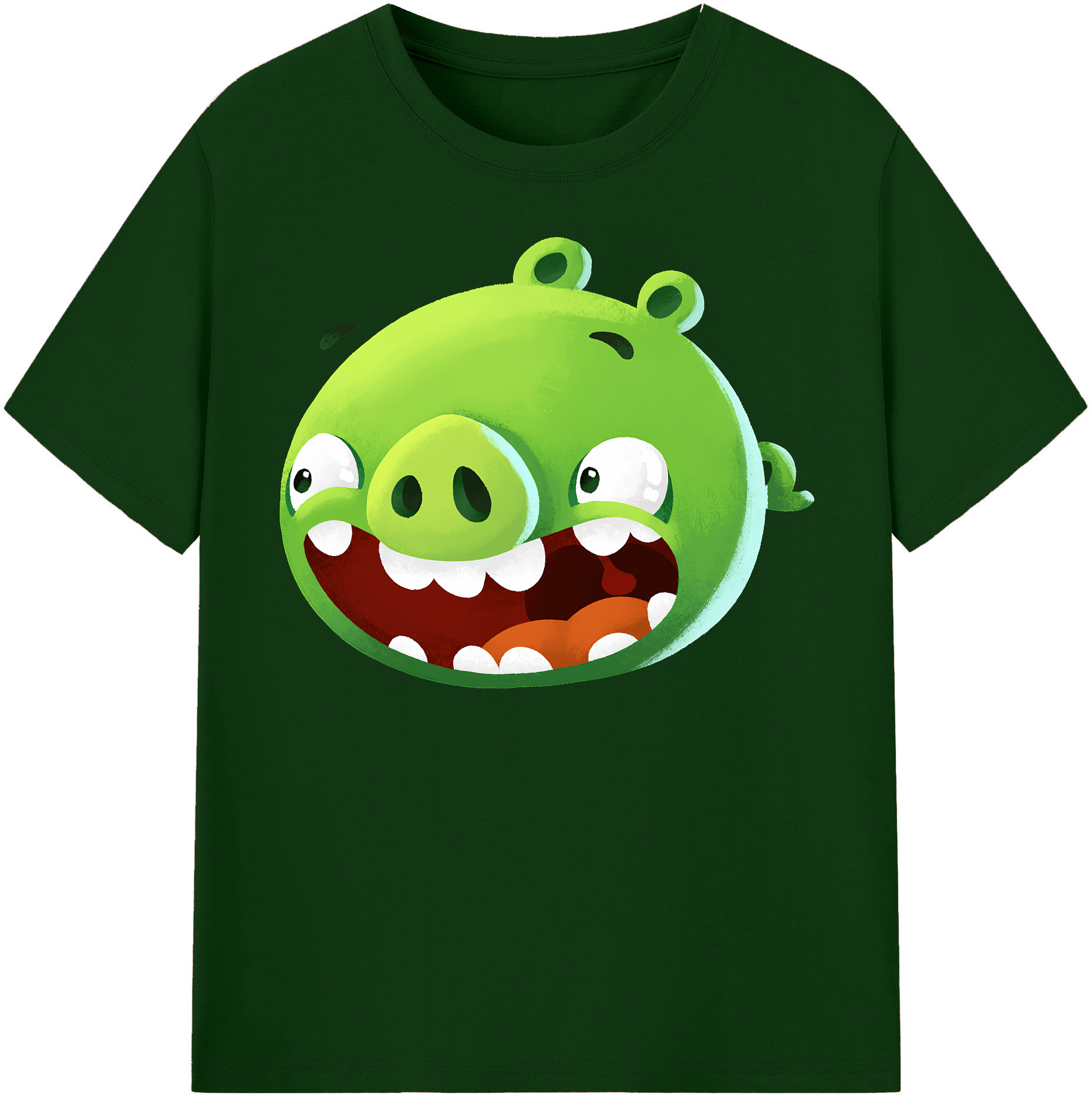 （画像用） Angry Birds アングリーバード 綿100％半袖Tシャツ（フロントプリント）